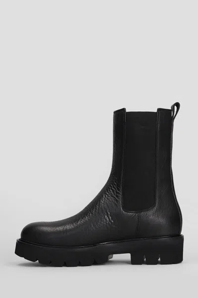 Anna F . Combat Boots In Black