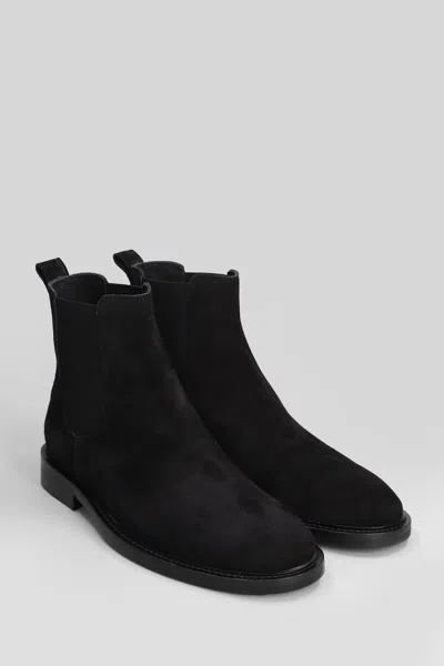 Anna F . Low Heels Ankle Boots In Black