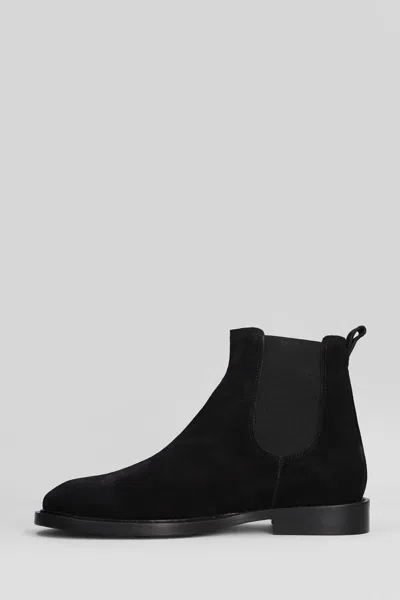 Anna F . Low Heels Ankle Boots In Black