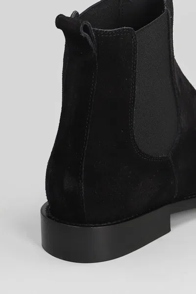 Anna F . Low Heels Ankle Boots In Black