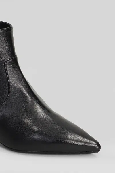 Anna F . Low Heels Ankle Boots In Black