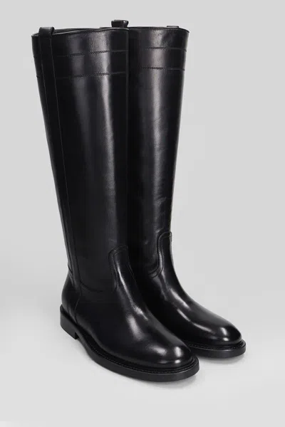 Anna F . Low Heels Boots In Black