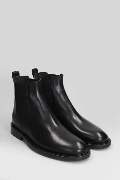 Anna F . Low Heels Ankle Boots In Black
