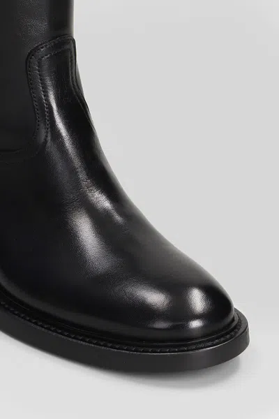 Anna F . Low Heels Boots In Black