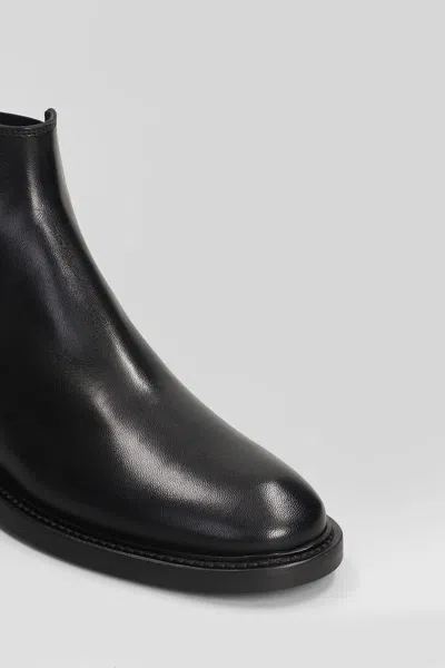 Anna F . Low Heels Ankle Boots In Black