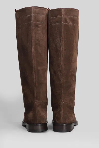 Anna F . Low Heels Boots In Brown