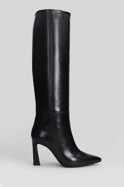 Anna F . High Heels Boots In Black