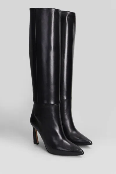 Anna F . High Heels Boots In Black
