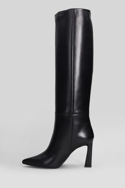 Anna F . High Heels Boots In Black