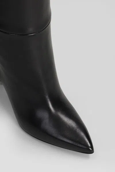 Anna F . High Heels Boots In Black