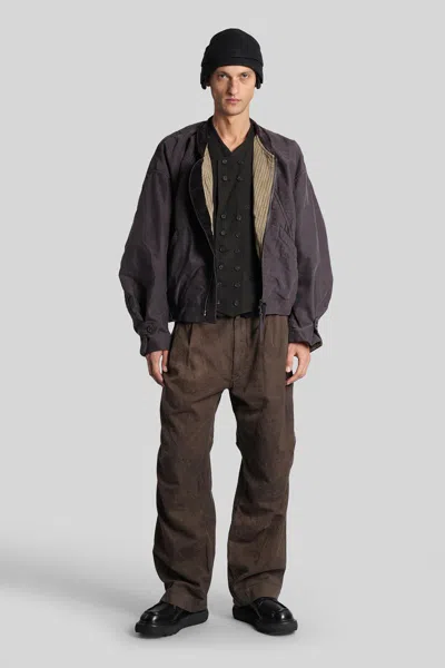 Ziggy Chen Bomber Jacket In Gray