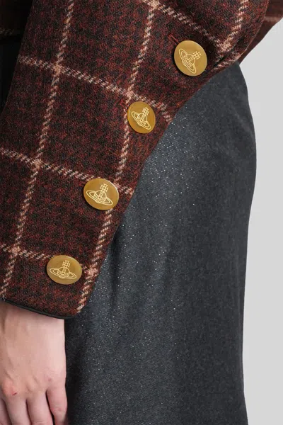 Vivienne Westwood Pourpoint Jkt Casual Jacket In Brown Wool In Brown