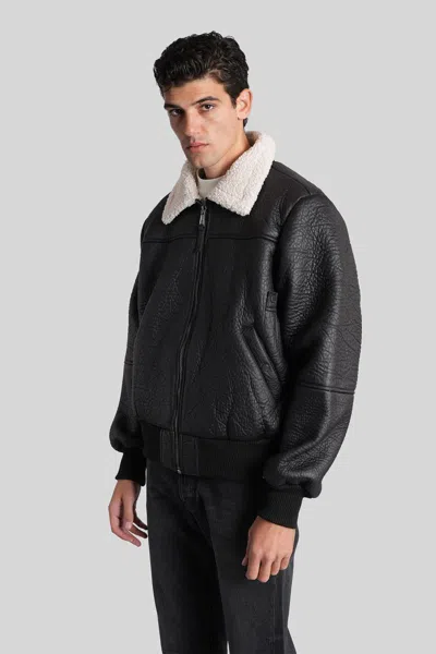 Alpha Industries B-15 Bomber Jacket In Black Polyester In Black