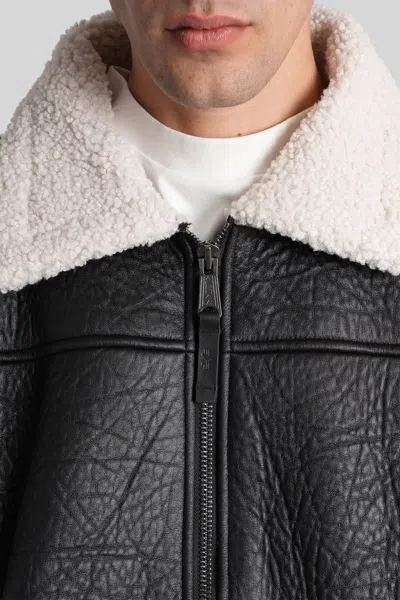 Alpha Industries B-15 Bomber Jacket In Black Polyester In Black