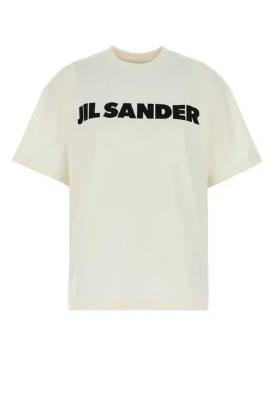 Jil Sander Women Ivory Cotton Oversize T-shirt In White