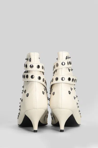 Alchimia High Heels Ankle Boots In White