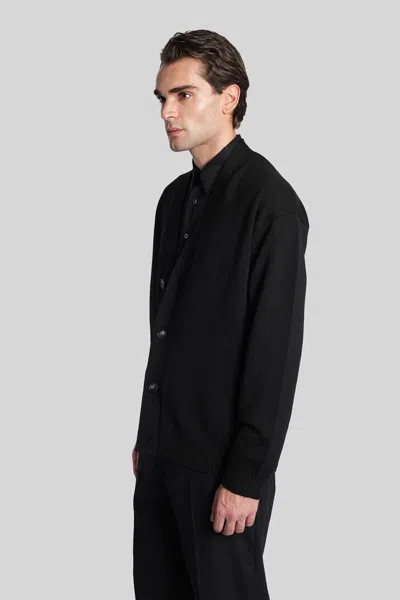 Alpha Studio Cardigan In Lana In Black