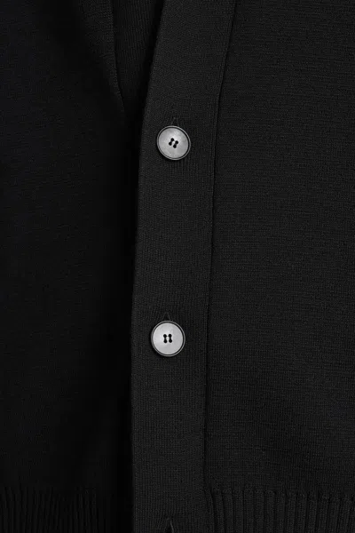 Alpha Studio Cardigan In Lana In Black