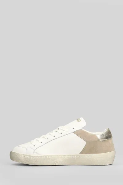 Ama Brand Sneakers In White Suede And Leather In Neutral