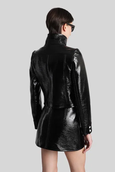 Courrèges Casual Jacket In Black Cotton In Black