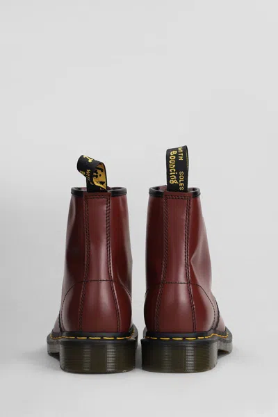 Dr. Martens 1460 Combat Boots In Red