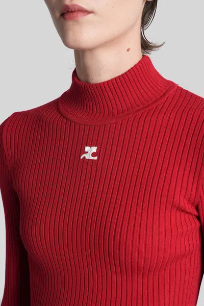 Courrèges Courreges Women Red Viscose Blend Sweater