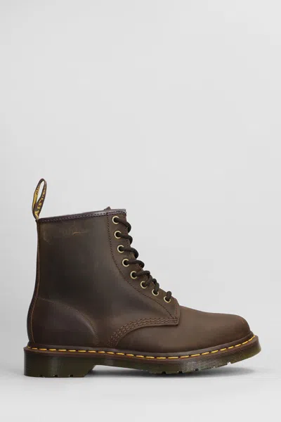 Dr. Martens Man Ankle Boots Chocolate Brown Size 10.5 Leather In Brown