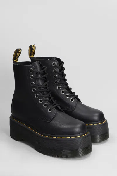 Dr. Martens 1460 Pascal Max Combat Boots In Black