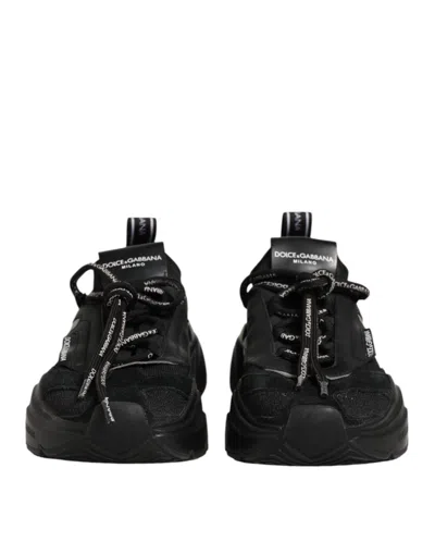 Pre-owned Dolce & Gabbana Black Daymaster Low Top Women Sneakers  Women's Shoes ()
