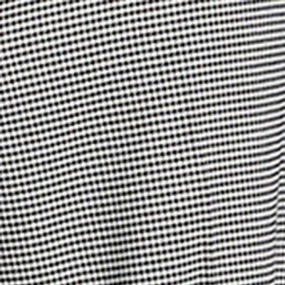 Kenneth Cole Cropped Fitted Bodice Houndstooth Vest In Gray