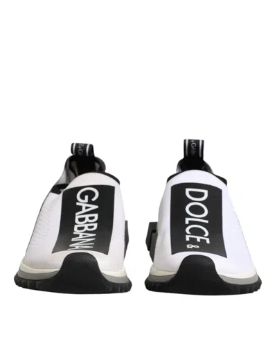 Pre-owned Dolce & Gabbana White Logo Low Top Sorrento Sneakers Women's Shoes ()