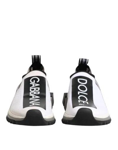 Pre-owned Dolce & Gabbana White Logo Low Top Sorrento Sneakers Women's Shoes ()