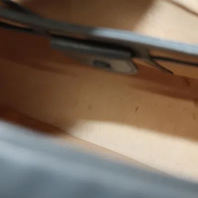 Pre-owned Gucci 1973 Top Handle Bag Leather Gray Leather Handbag ()