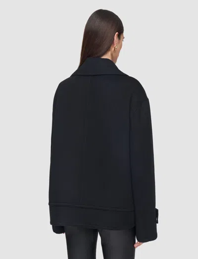 Joseph Weston Double Face Cashmere Pea Coat In Black