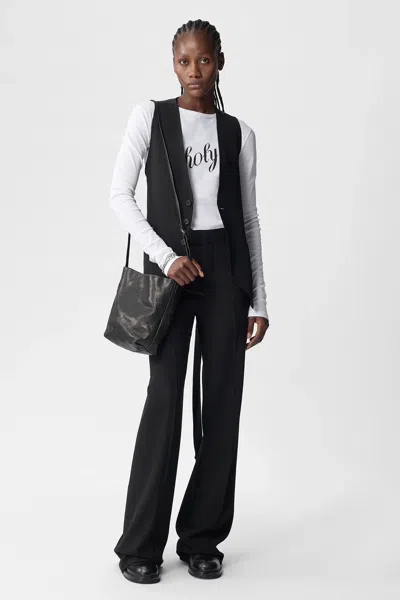 Ann Demeulemeester Fiene Printed Long Sleeve T-shirt In White