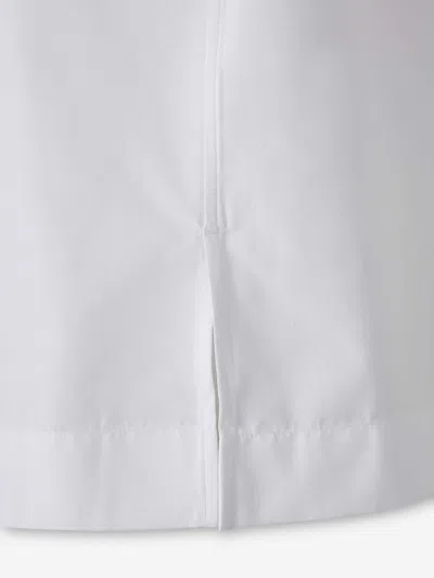 Givenchy Convertible-collar Logo-print Cotton-poplin Shirt In White