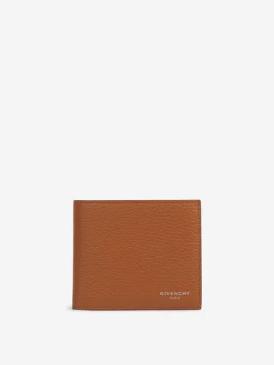 Givenchy Grained-leather Wallet In Brown