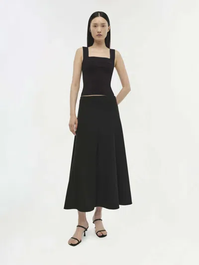 Simkhai Madine Square-neck Tank Top In Black