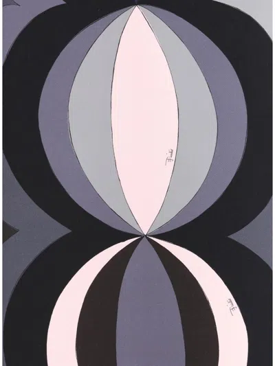 Pucci Printed Stretch-scuba Maxi Skirt In Blue