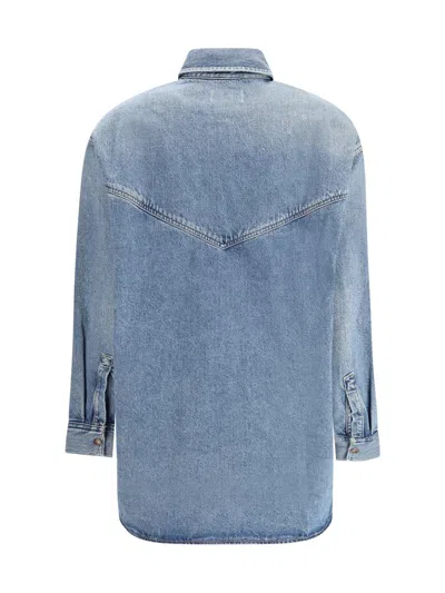 Agolde Lotta Shirt In Blue