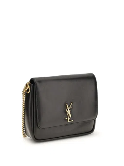 Saint Laurent Kate Supple Bag In Black