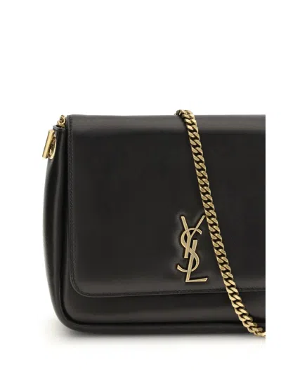 Saint Laurent Kate Supple Bag In Black