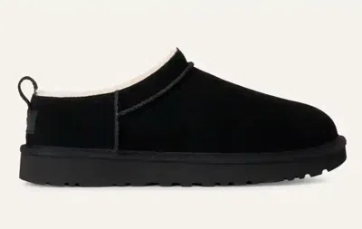 Ugg Classic Micro Suede Sheepskin Boots In Black