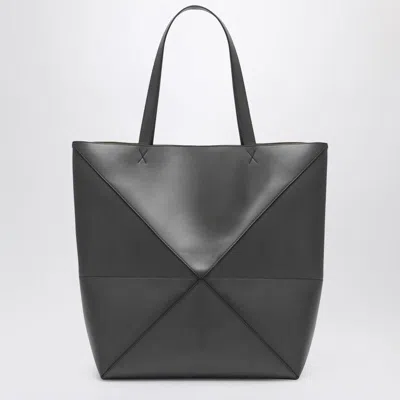 Loewe Extra Large Leather Puzzle Fold Tote Bag In Gray