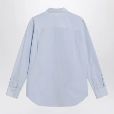 The Row Gavina Cotton Button-down Shirt In Blue