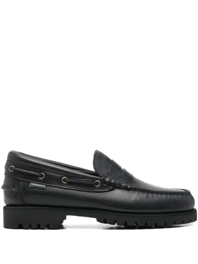 Sebago Penny Tread-sole Loafer In Black