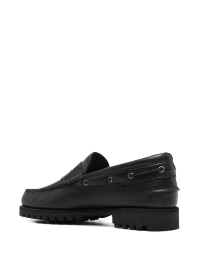 Sebago Penny Tread-sole Loafer In Black