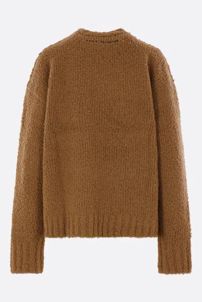 Acne Studios Teddy Sweater Knitwear Beige In Brown