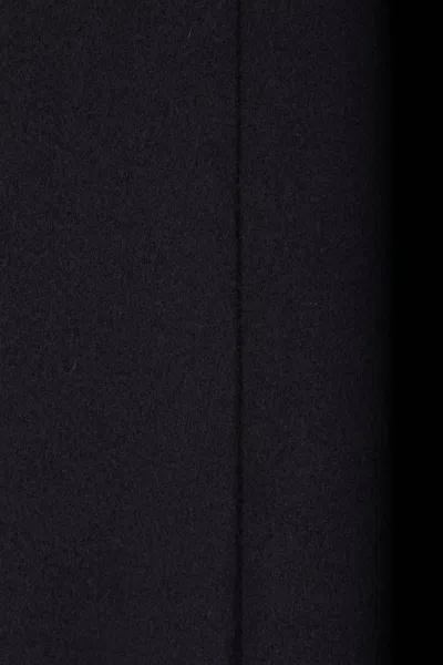 Balenciaga Men Short Coat With Hood In Blue