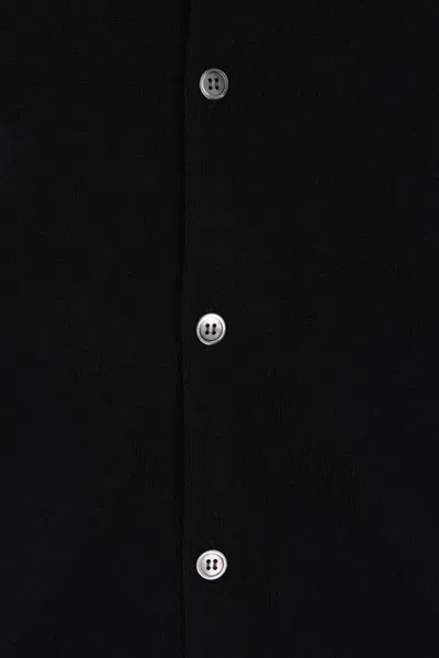 Comme Des Garçons Play Ribbed Cuff And Hem Crewneck Top In Black